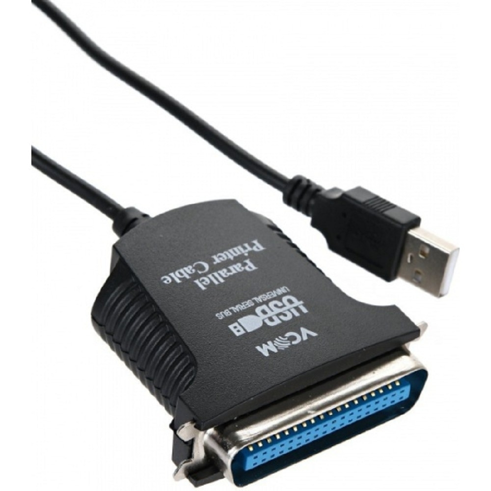 VCOM VUS7052 Кабель-адаптер USB A (вилка) -&gt; LPT (прямое подключение к LPT порту принтера) 1.8m