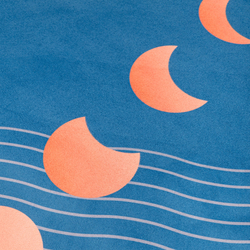 Тревел коврик для йоги Eclipse Blue 185*68*0,1 см из микрофибры и каучука (уценка)