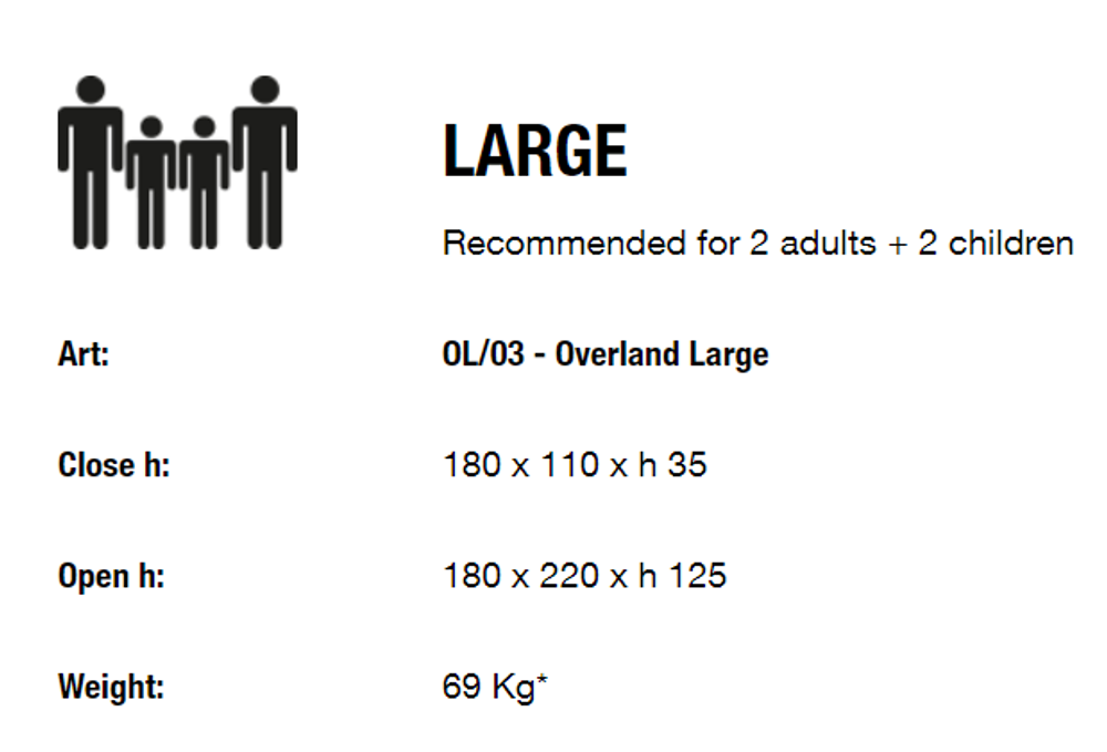 Палатка на крышу автомобиля AUTOHOME OVERLAND LARGE, тент песочный, лестница 220 мм