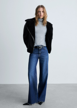 Искусственная куртка-дубленка