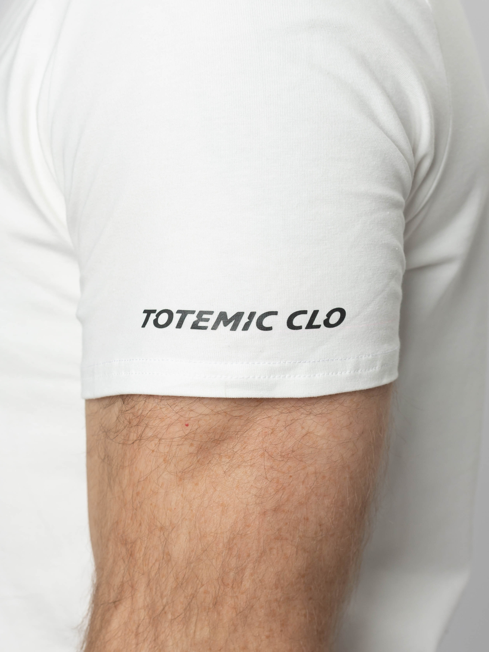Футболка хлопковая Totemic Clo , базовая, белая
