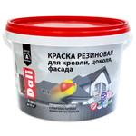 КРАСКА РЕЗИНОВАЯ "DALI" ЧЕРНАЯ 3 КГ (1) "РОГНЕДА"