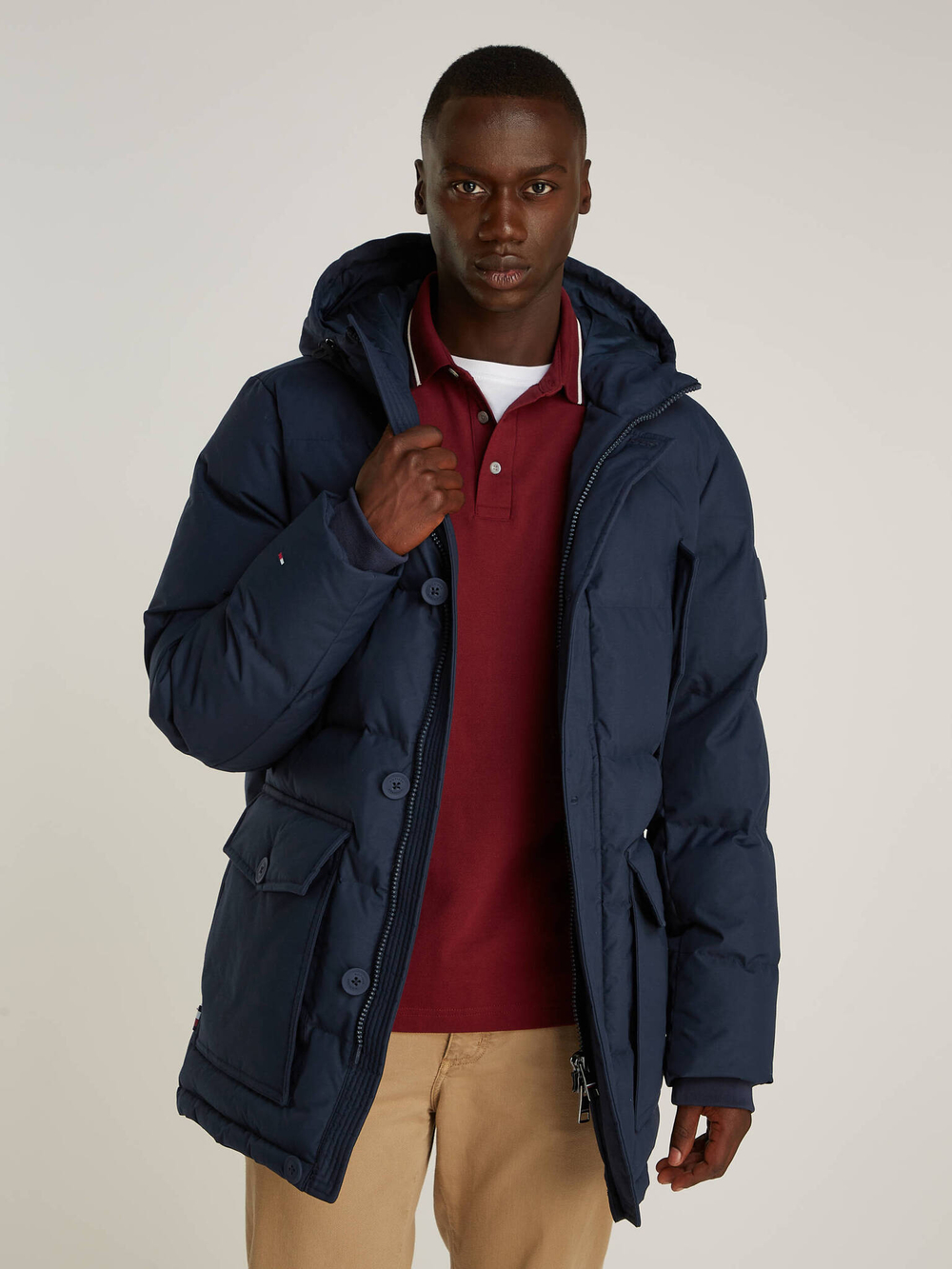 Пуховая куртка ROCKIE Tommy Hilfiger - темно-синий(MW0MW37483)