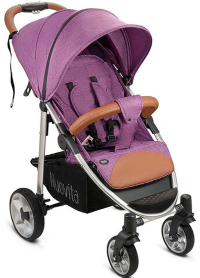 Прогулочная коляска Nuovita Corso Viola, Argento / Фиолетовый, Серебристый