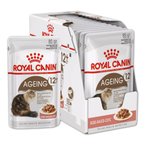 Royal Canin корм консервированный для пожилых кошек 12+ кусочки в соусе