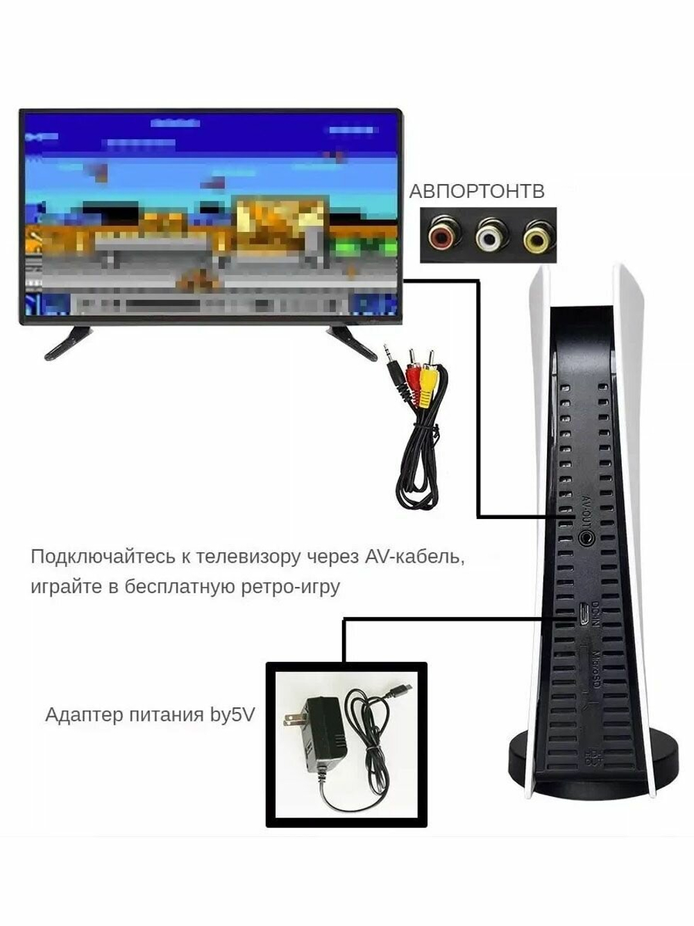 Игровая приставка консоль геймпад 2 в 1 GS5