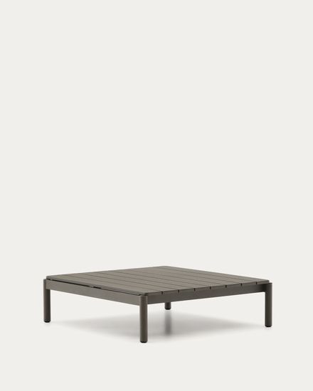 Журнальный столик Sorells из зеленого алюминия 89 x 91 см