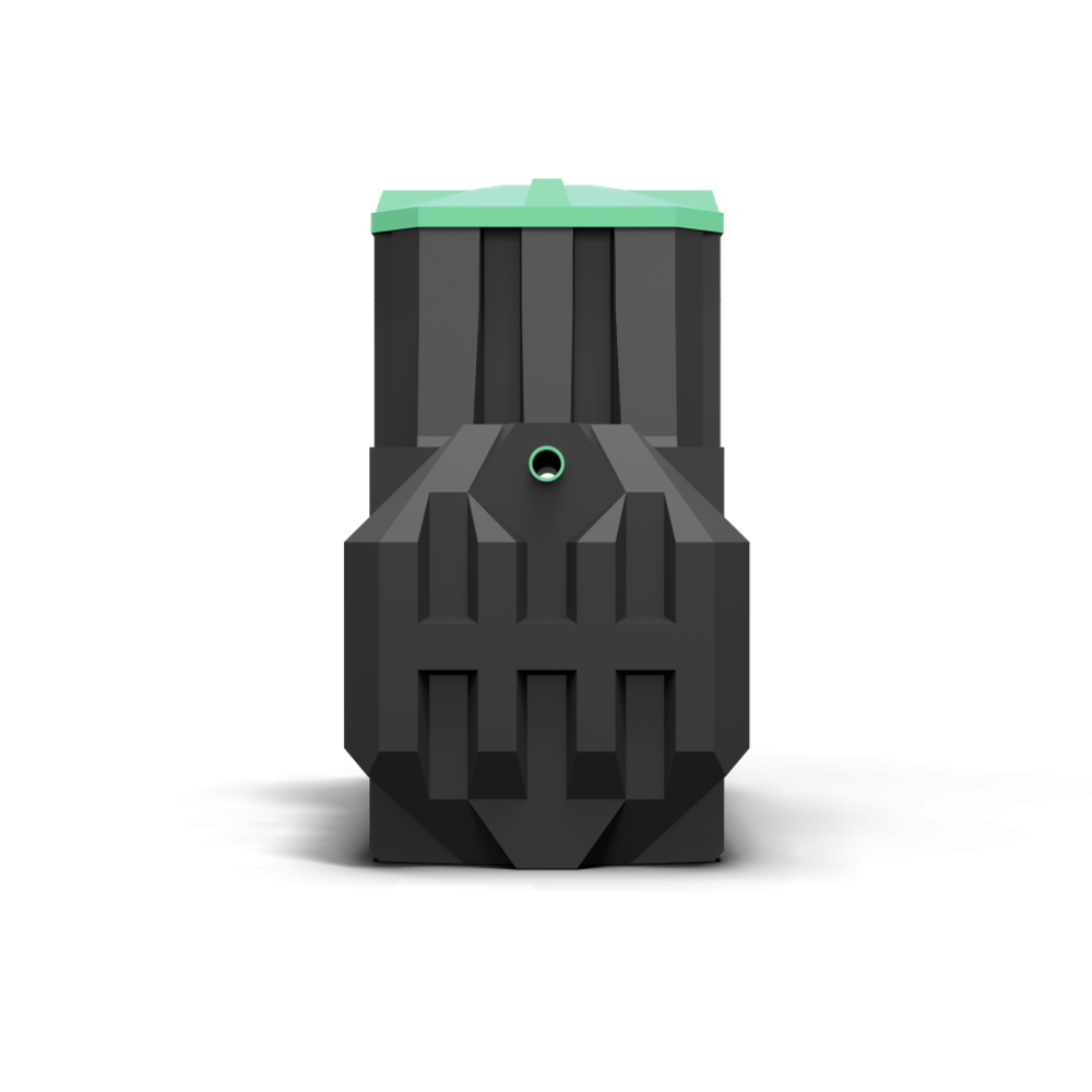 Септик Мультпласт Термит Трансформер 3.0 PR 3000 л. горизонтальный / 1200 л. в сутки / 5-6 чел. / принудительный сброс (2190x1200x2235см;167кг;черный) - арт.555485