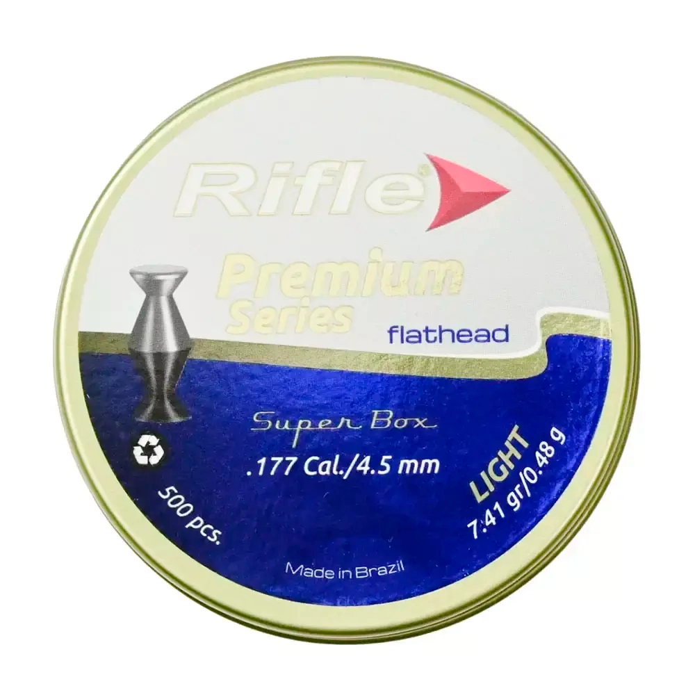 Пули RIFLE Premium Series Flathead Medium 4,49 мм, 0.5 гр, 500 шт