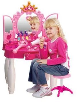 Музыкальное трюмо для девочек со стульчиком и аксессуарами