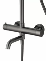 Душевая система с термостатом WONZON & WOGHAND STICK WW-88739903-BGM темный графит