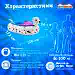 Лодка-аттракцион «Собачка», взрослая, на часовом механизме, 172×120×36 см