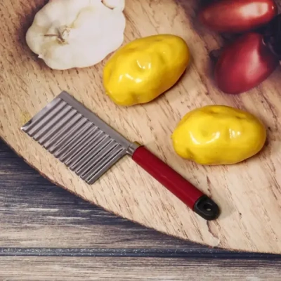 Шинковка для картофеля слайсер с пластиковой длинной ручкой