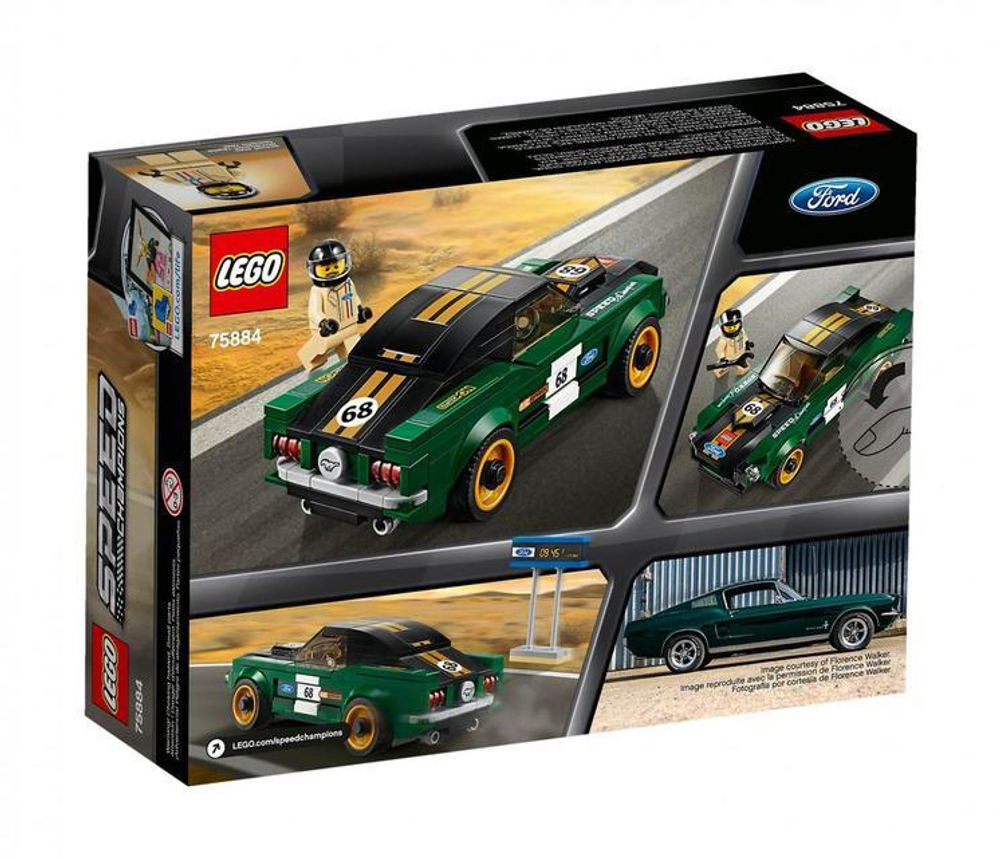 LEGO Speed Champions: 1968 Форд Мустанг Фастбэк 75884 — 1968 Ford Mustang Fastback  — Лего Спид чампионс Чемпионы скорости