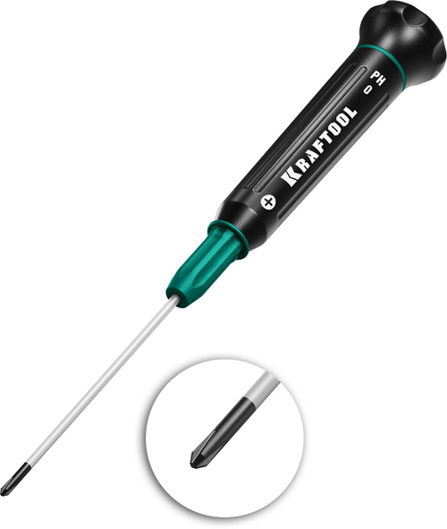 Precision отвертка для точных работ PH 0, KRAFTOOL