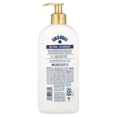 Gold Bond, Age Renew®, ночной лосьон с ретинолом для тела и лица, 368 г (13 унций)
