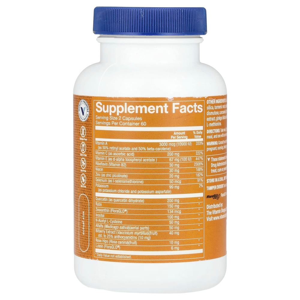 The Vitamin Shoppe, Opti-Vue с лютеином FloraGLO, 120 капсул