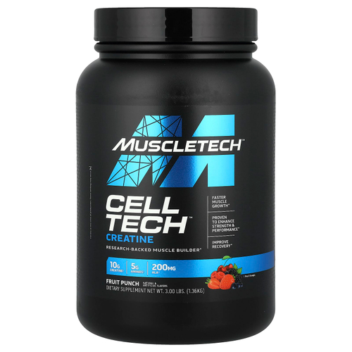 MuscleTech, Performance Series, CELL-TECH, креатин, фруктовый пунш, 1,36 кг (3 фунта)