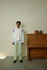 Рубашка Soeurs с Кружевом по Краю / Lace Hem Long Sleeve белая