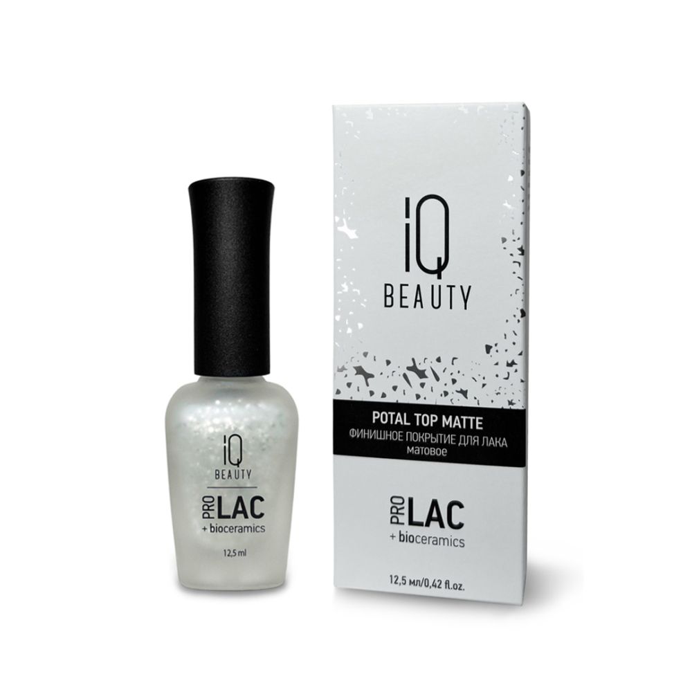 IQ Beauty Финишное покрытие для лака Potal top matte, 12,5 мл