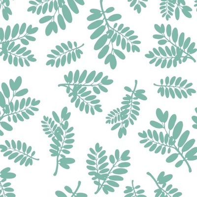 Seamless leaf pattern. Tropical pattern. White background. Cute pattern with leaf.