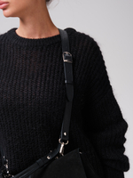 Замшевая сумка сэтчел Colette DBR 31349 черный