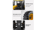 Радиоуправляемый фермерский трактор Double Eagle JCB с прицепом 2.4G масштаб 1:16 - E360-003
