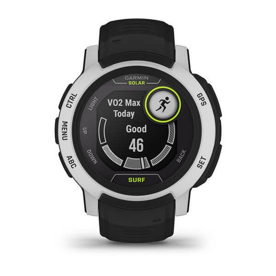Умные часы Garmin Instinct 2 Solar Surf черный с белым безелем