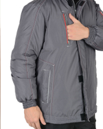 Куртка "АЛЕКС" : зимняя, мужская, цв. т-серый (ЧЗ) тк. Таслан