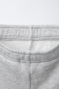 ZARA ШОРТЫ С НАДПИСЬЮ, СЕРЫЙ