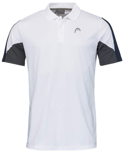 Мужское теннисное поло Head Club 22 Tech Polo Shirt M - white