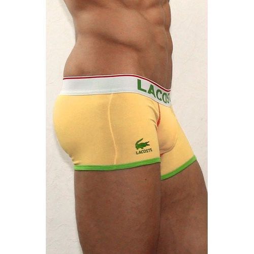 Мужские трусы боксеры желтые Lacoste Yellow