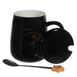 GAEM Кружка с крышкой и ложкой, 450 мл, L8 W12 H11 см, 4в.