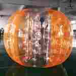 Бампербол «Прозрачно - оранжевый», ПВХ, диаметр 1,8 м