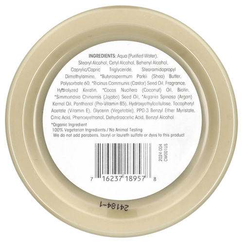 Giovanni, Укрепляющая маска для волос с разглаживающим касторовым маслом, 295 мл (10 жидк. унц.)