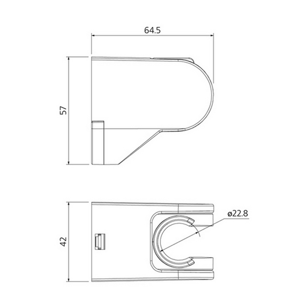 Держатель для лейки Milardo 360CP00M53 хром, коробка
