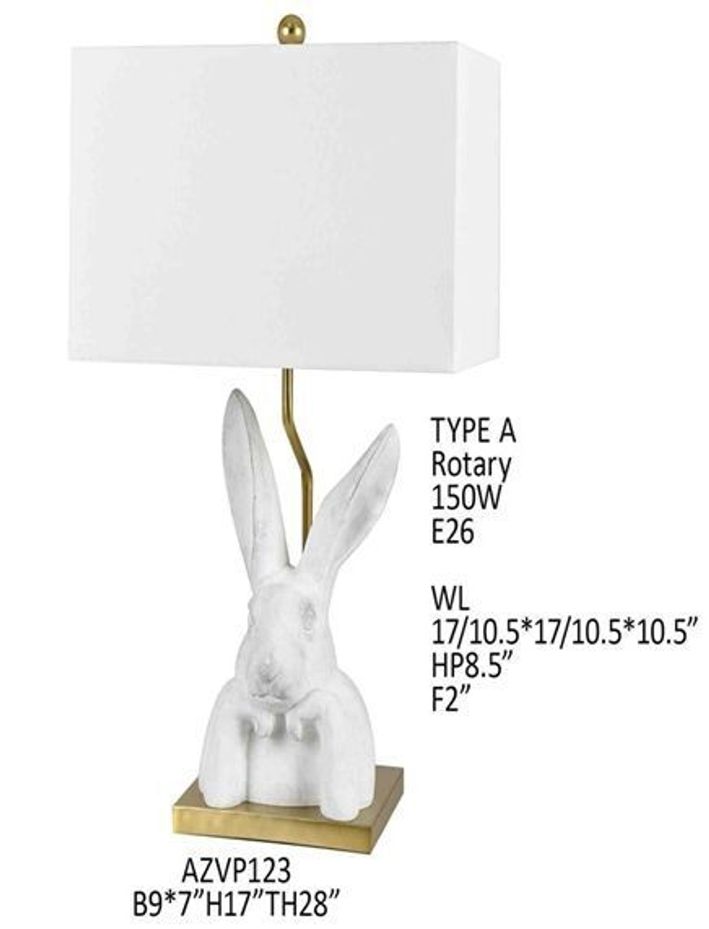 Лампа настольная Bunny Love