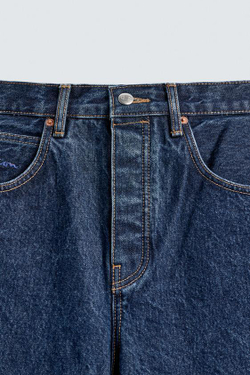 ZARA X CHAMPION ® ДЖИНСЫ BAGGY FIT, СИНИЙ