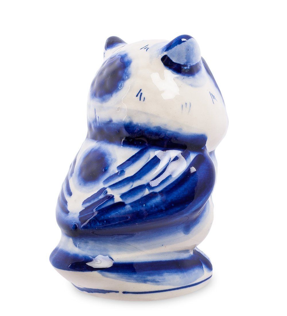 ГЛ- 379 Фигурка «Сова» бол. (Гжельский фарфор)