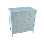 Комод со съемной пеленальной столешницей "Solnyshko" 800/4 (белый/белый)