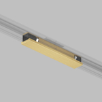 TR5722-SB Электрический коннектор прямой для трека SHINE BASE, 48V DC, IP20, сатинированная латунь, алюминий