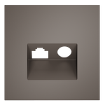 Накладка для розетки TV+RJ45 кат. 6, S70 (капучино)