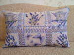 Декоративный гобеленовый чехол для интерьерной подушки Лаванда микс 37*58