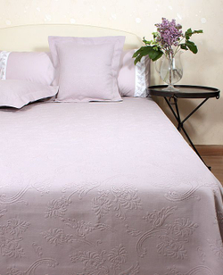 Покрывало 220x240 Luxberry Country с мережкой лаванда Португалия