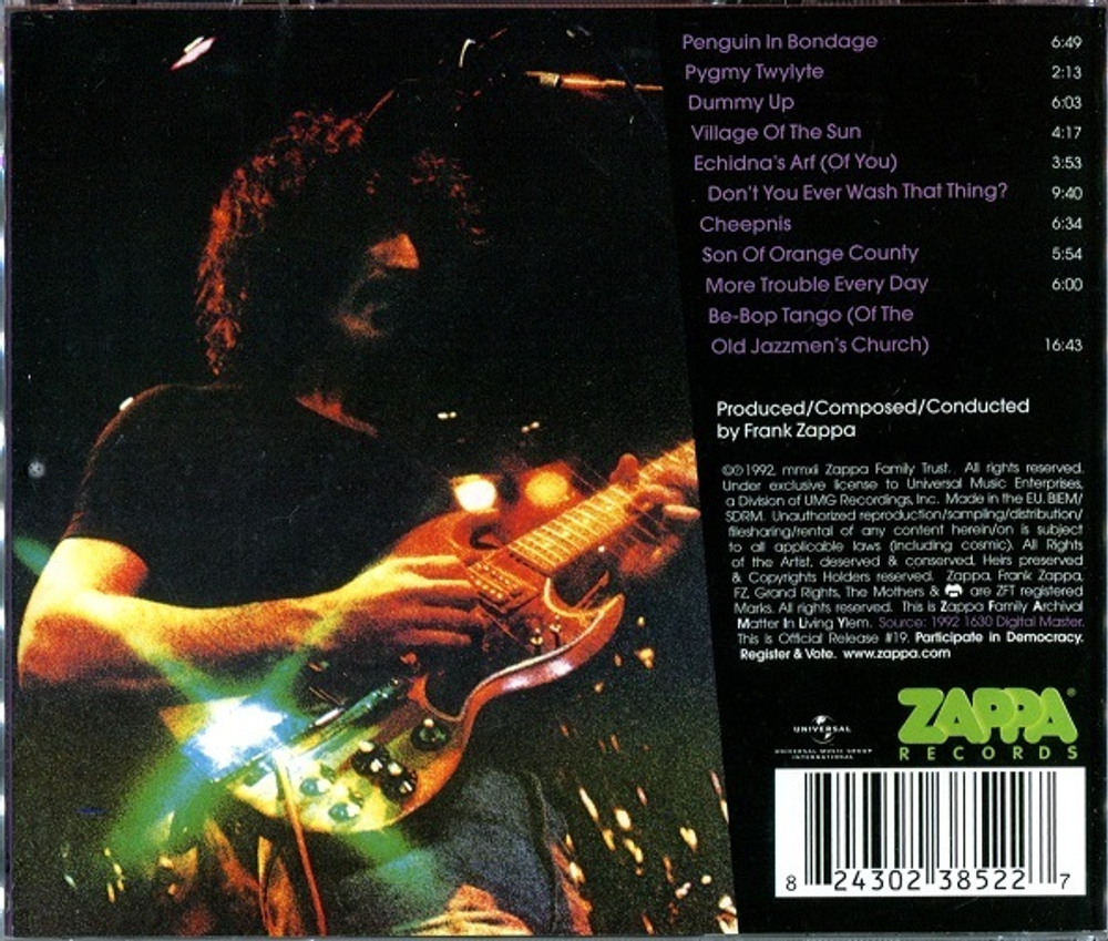 Zappa & Mothers / Roxy & Elsewhere (CD)