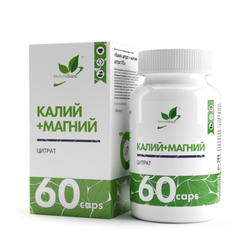 БАД КАЛИЯ ЦИТРАТ + МАГНИЯ ЦИТРАТ 60 КАПС (NaturalSupp)