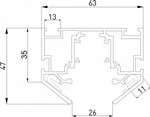 Трек встраиваемый Elektrostandard Slim Magnetic a067412