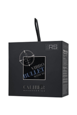 Черная перезаряжаемая вибропуля с пультом ДУ RealStick CALIBER