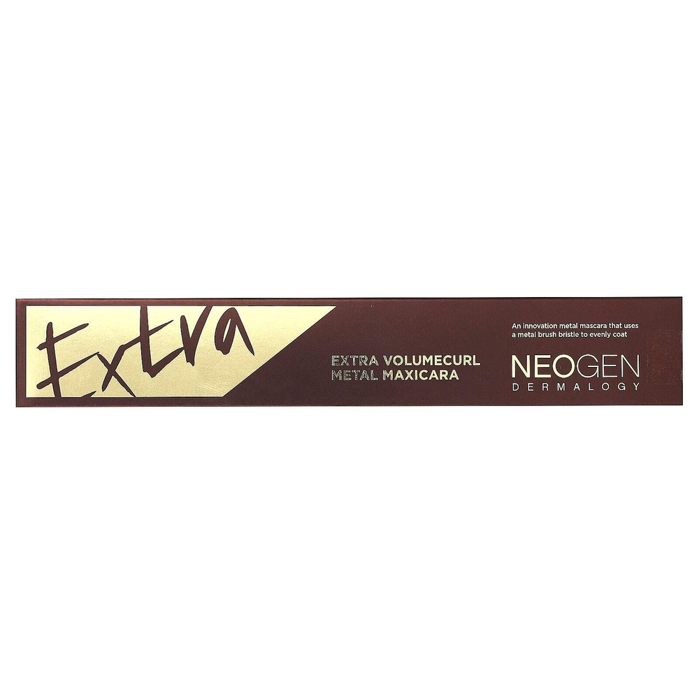 Neogen, Extra Volumecurl Metal Maxicara, оттенок 02 коричневый, 4 мл (0,13 жидк. унции)