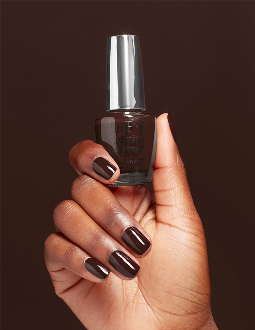 OPI Infinite Shine Silk - Лак для ногтей с гелевым эффектом Not Afraid of the Dark, 15 ml